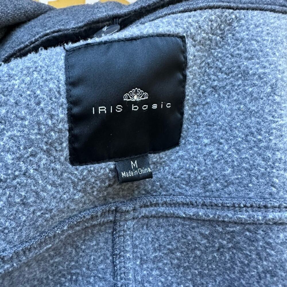 Iris Basic Gray Double-Breasted Jacket Size M. Se… - image 3